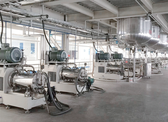 广东某油漆客户CDP纳米砂磨机正式投入运